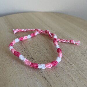 Celestina Bracelet, anklet, trendy, comfortable, tie, embroidery thread, woven,